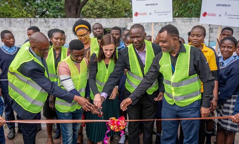 14th November, 2022 - The Road Transport and Safety Agency (RTSA) was yesterday part of a team of stakeholders that attended the launch of infrastructure for pedestrians at Chibolya Combined School and Kabwata Primary School in Lusaka. The infrastructure was constructed with support from the Zambian Breweries PLC as part of their Corporate Social Responsibility.